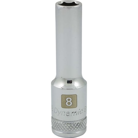 Dynamic 3/8" Drive, 8mm Metric Socket, 6 Points D008208